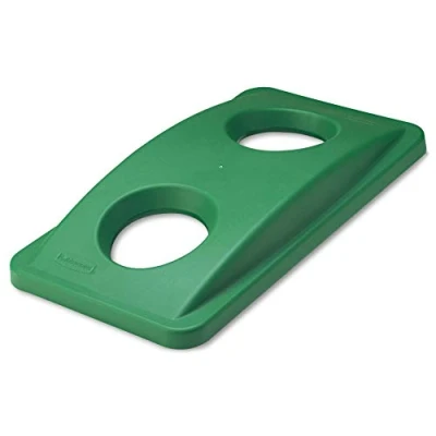 Image of New , Rubbermaid Slim Jim Lid for Bottle Recycling System Green Ref 2692 88 GRN
