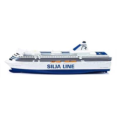 Image of siku 1729, Silja Symphony Ferry, Metal/Plastic, 1:1000, Blue/White, Versatile play