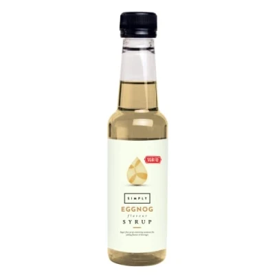 Image of Simply Sugar Free Eggnog Syrup, Low Calorie, Vegan &amp; Nut Flavoured Syrup for Coffee, Cocktails Baking (250ml)