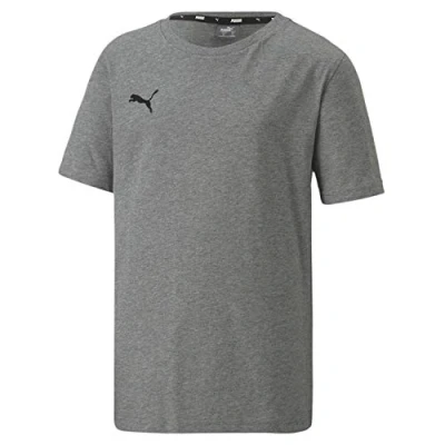 Image of PUMA Team Goal 23 Casuals T Shirt Medium Gray Heather, Size 152