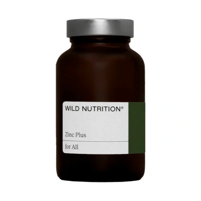 Image of WILD NUTRITION Food Grown® Zinc Plus Supplements Blended with Vitamin B1, B2 &amp; B6 for Cognitive Immune Support + More Thiamin Riboflavin 30 Capsules
