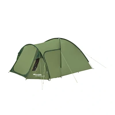 Image of Eurohike Avon 3 DLX Nightfall Tent for People with Porch and Darkened Bedroom, Man, Compact, Lightweight, Tunnel, Easy to Pitch, Backpacking, Festivals, Camping, Hiking, 2000mm HH (Green)