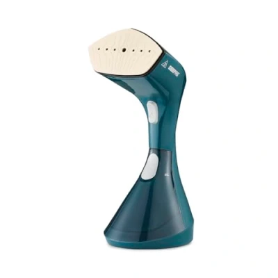 Image of GEEPAS 1960W Handheld Garment Steamer Fabric Wrinkle Remover, 250Ml Water Tank Ceramic Soleplate, Removable Brush 30g/min Steam, Vertical &amp; Horizontal Ironing, Compact Travel Size