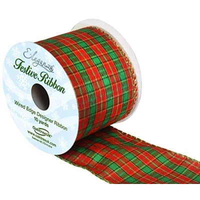 Image of Oaktree UK Eleganze Festive Tartan Wired Edge No. 271
