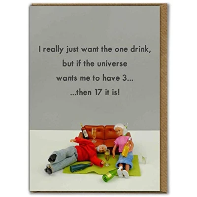 Image of Bold &amp; Bright Funny Birthday Card &#039;17 It Is! Hilariously Cards Cheeky For Him Her Friends Sold by Brainbox Candy