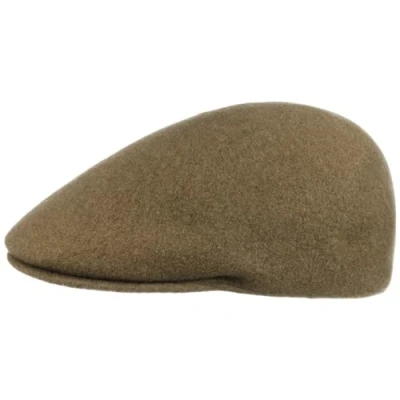 Image of Seamless Wool flat cap Kangol duckbill (XL/60 61 dark beige)