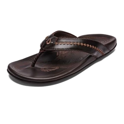 Image of OluKai Mea Ola Mens, Dark Java/Dark Java, 10 Uk,