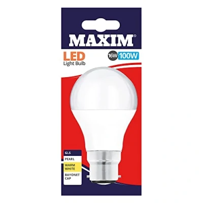 Image of Maxim 13W LED BC GLS Warm White