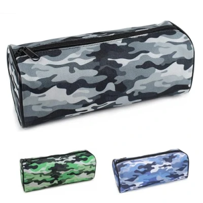 Image of Fashion Stationery Pencil Case Boys Secondary School Black Grey Camouflage Cases for Girls Kids or Children at Primary a Teenage Boy 1 Large Compartment Storage