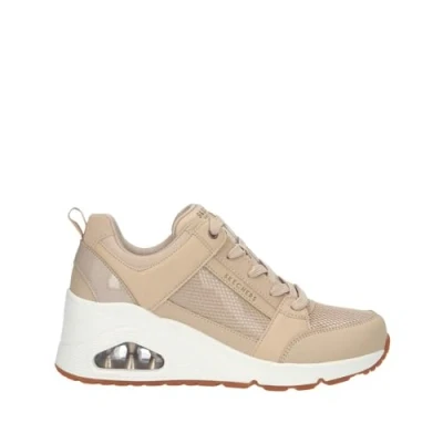 Image of Skechers Women&#039;s UNO Wedge Sneaker, Natural, 5.5 UK
