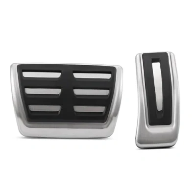 Image of Car Pedal Covers For Cupra Formentor 2020 2021 2022 2023 Pedals Accelerator Gas Brake Footrest Stainless Steel Cover Pads Pad Cover(AT Without Rest)