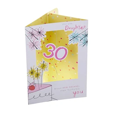 Image of Hallmark 30th Birthday Card For Daughter Contemporary 3D