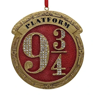 Image of Nemesis Now Harry Potter Train Platform 9 3/4 Hanging Ornament, Red, 8.2cm (B5677T1)
