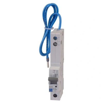 Image of Lewden 10KA RCBO 6A 30MA Single Pole Type C White RCBO10 06/30/1m/C