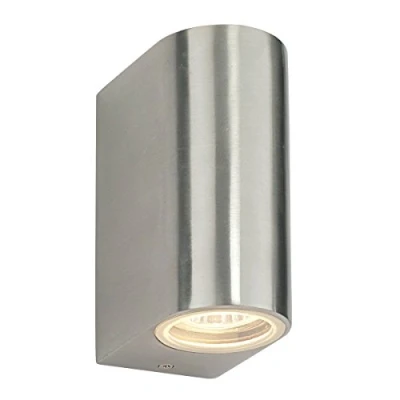 Image of DORON Double Aluminium and Glass Outdoor GU10 Wall Light IP44 Up/Down