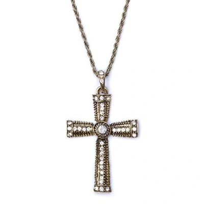 Image of Bristol Novelty BA921 Jeweled Cross Necklace, Unisex Adult, One Size