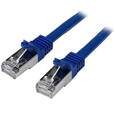 Image of StarTech.com N6SPAT3MBL 3 m Cat6 Patch Cable, Shielded (SFTP) Snagless Gigabit Network Cable Blue Cat 6 Ethernet Lead