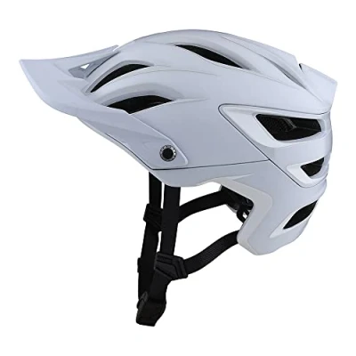 Image of Troy Lee Designs A3 Uno Half Shell Mountain Bike Helmet W/MIPS EPP EPS Premium Lightweight All Enduro Gravel Trail Cycling MTB (White, Medium/Large)