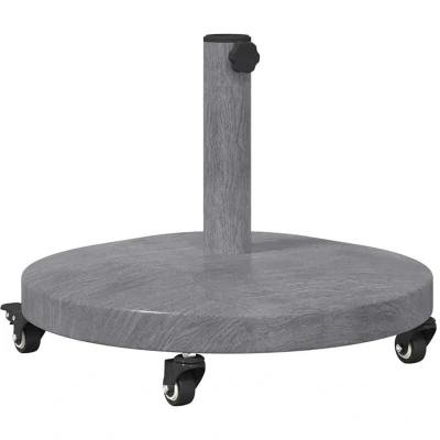 Image of vidaXL Outdoor Umbrella Bases Dark wood 48 x 32.5 cm