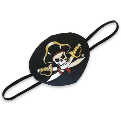 Image of Liontouch Pirate Eye Patch Captain Cross Pretend Play Toy For Boy Toddlers with Skull Motive Dress Up, Fancy Dresses &amp; Costumes Kids Sailing the Caribbeans