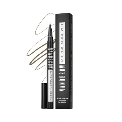 Image of Nanobrow Microblading pen Enhancing, Thickening, Eyebrow Filling. Brow with ultra thin tip (Warm Brown)