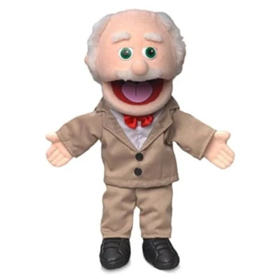Image of SiLLy puppets Pops, Peach Grandfather, Hand Puppet, 40cm