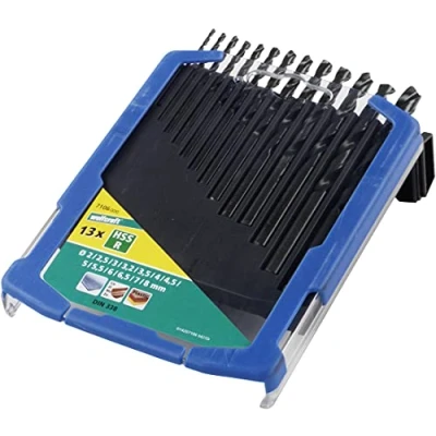 Image of wolfcraft metal Drill Bit Set, HSS, Rolled, Ø 28 mm, 13 Pcs. I 7106000 For drilling into