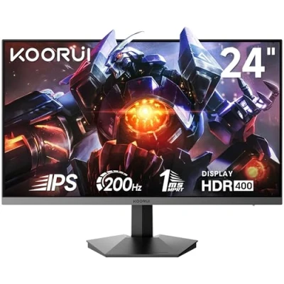 Image of KOORUI 24 inch 1080p Gaming Monitor, 165Hz High Refresh Rate, IPS Panel E sports Model, Super Practical