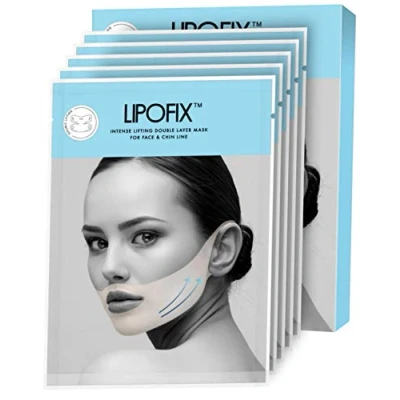 Image of LIPOFIX Face Mask for Double Chin Anti Wrinkle &amp; Aging Facial Masks Firming, Tightening Lifting Layer Neck, Jaw V line 5