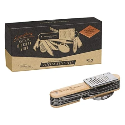 Image of Gentlemen&#039;s Hardware Kitchen Multi Tool, Silver, 4 x 16 4.5 cm