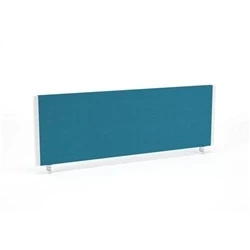 Image of Impulse/Evolve Plus Bench Screen 1200 Bespoke Maringa Teal White Frame