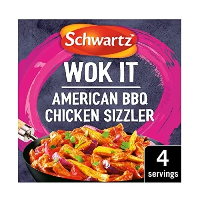 Image of Schwartz Wok It American BBQ Chicken Sizzler, 35g