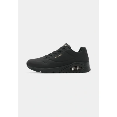 Image of Skechers Wide Fit UNO Trainers, Women&#039;s, Size: 5, Black Pu