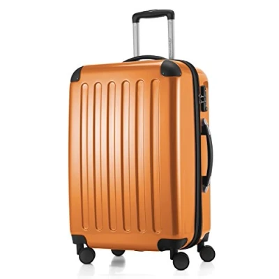 Image of HAUPTSTADTKOFFER Alex Luggage Suitcase Hardside Spinner Trolley 4 Wheel Expandable, 65cm, TSA, orange