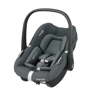 Image of Maxi Cosi Pebble S i SIze, Baby Car Seat, 0 15 Months, 13 kg, 40 83 cm, Lightweight Seat Newborn, Click &amp; Go Installation, G CELL Side Impact Protection, Hugg Inlay, Tonal Graphite