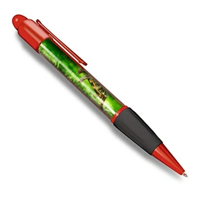 Image of Destination Vinyl ltd Beautiful and comfortable Red Ballpoint Pen (Black Ink) Tortoise Turtle Jumping Frisbee #14390