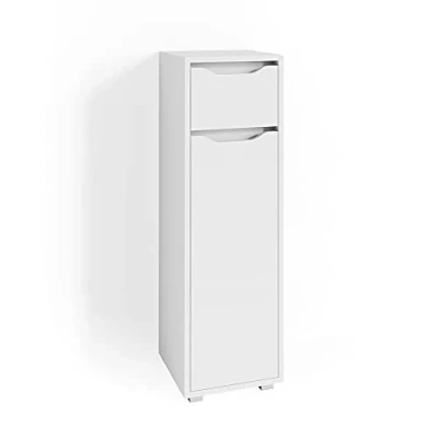 Image of Vicco Midi cabinet Ruben, White, 30 x 97.5 cm