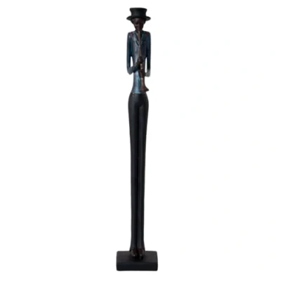 Image of Hill 1975 Standing Jazz Band Trumpeter, Resin, Mixed, one
