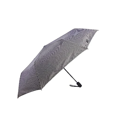 Image of DON ALGODON Folding Umbrella Windproof Women&#039;s Chuva Woman Original Compact, Black/White, Varillas 54 cm/diámetro 100 cm /