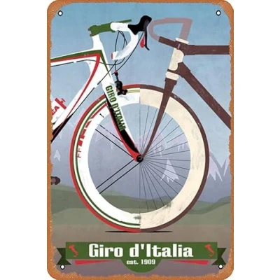 Image of muecddoa Giro D&#039;ITALIA Poster Metal Tin Sign 8X12 Inches Man Cave Retro Vintage Wall Decor Art.