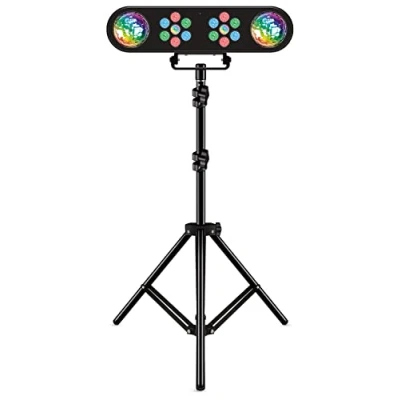 Image of qtx PAR T Bar LED Multi Effect with Lighting Stand and Wireless Remote, 151.735UK