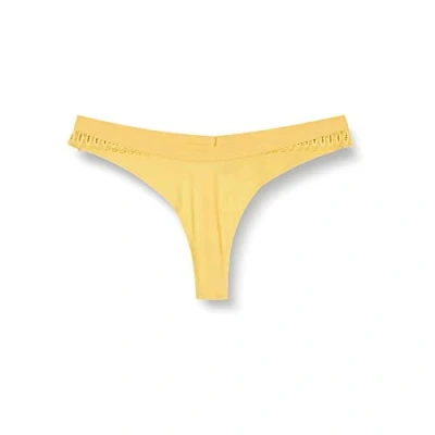 Image of Triumph Women&#039;s Aura Spotlight High Leg String Underwear, Ochre, 18