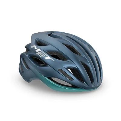 Image of MET Estro MIPS Road Graver Cycling Helmet, Matt Navy Teal, Size 52 56cm