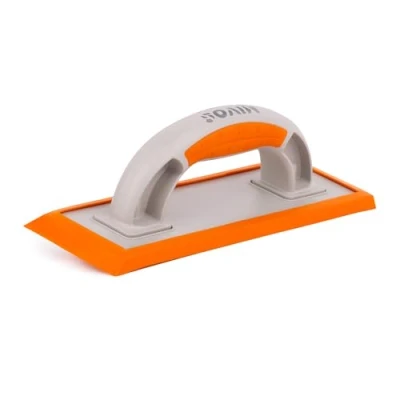 Image of MIVOS Grating Board with Rubber Coating for Joints 245 x 97 cm Tile Grout Bevelled Eaves Ergonomic Plastic Handle Tilers Smoothing Trowel Made in the EU