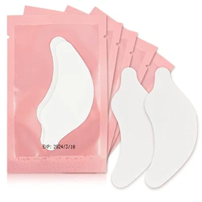 Image of 50Pairs Eyelash Extension Pads Under Eye Gel Lash Lint Patches for Extensions (Dolphin Pink)