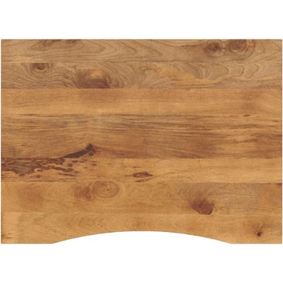 Image of vidaXL Desk Top with Curve 110x80x2.5 cm Solid Wood Rough Mango
