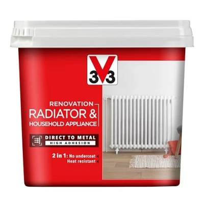 Image of V33 Renovation Radiator &amp; Household Appliance Paint Loft Grey 750ml