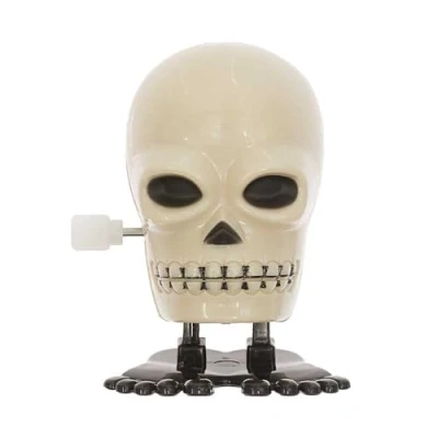 Image of Spooky Skull Walking Wind Up Halloween Toy Mini Gift Cracker Filler