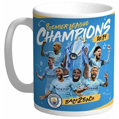 Image of Manchester City Personalised FC Back 2 Champions Mug