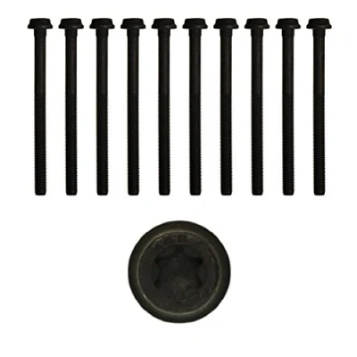 Image of A1129900212x10, A1129900312x10 Cylinder Head Bolt Kit AJUSA 81055400 Female Torx 10 MERCEDES BENZ: E Class Saloon, C ML